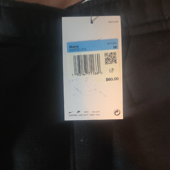 Nike Mens Black Sweatpants - Picture 2 of 6